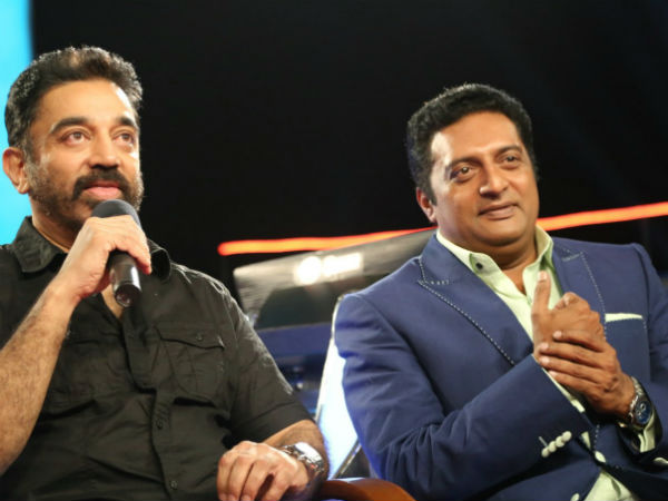 Kamal Haasan wishes Prakash Raj for his political journey Kamal Haasan wishes Prakash Raj for his political journey