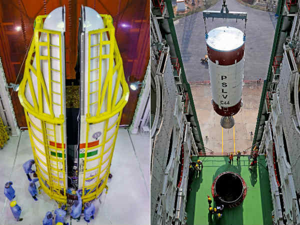 PSLV-C44 rocket flows with Microsat- R and Kalam sat satellites today PSLV-C44 rocket flows with Microsat- R and Kalam sat satellites today