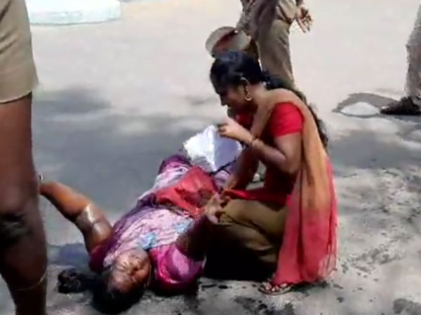nagercoil womans bid to self immolation nagercoil womans bid to self immolation