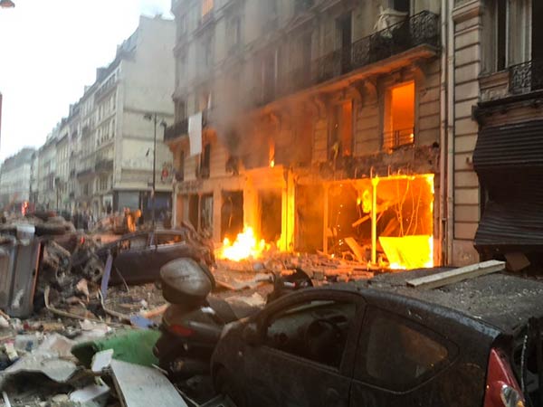 Several injured as massive explosion rips through Paris bakery Several injured as massive explosion rips through Paris bakery