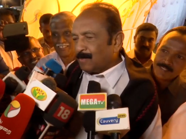 பேட்டியளித்தார் வைகோ