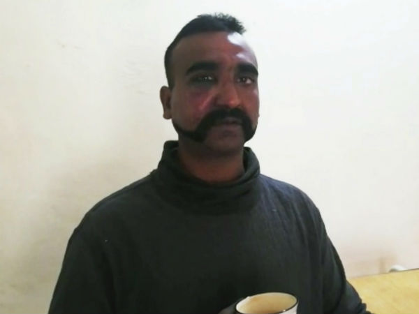 Welcome back home Singam Wing Commander Abhinandan