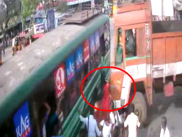 Lady died in Road Accident in Kanchipuram Lady died in Road Accident in Kanchipuram