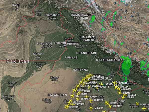 Indian Airspace is busy and open Indian Airspace is busy and open