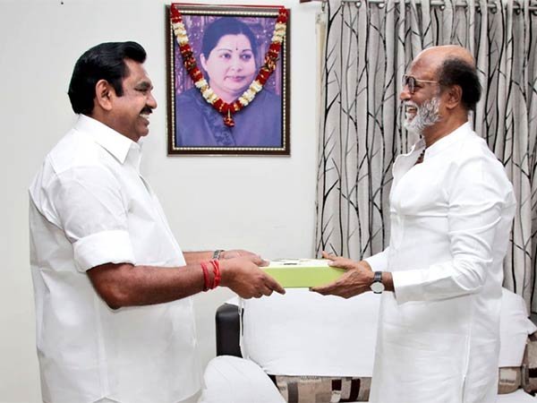 Actor rajinikanth met chief minister edappadi palanisamy in chennai Actor rajinikanth met chief minister edappadi palanisamy in chennai