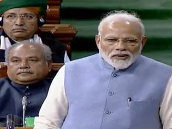 PM Narendra Modi speaks in Lok Sabha on its last working day PM Narendra Modi speaks in Lok Sabha on its last working day