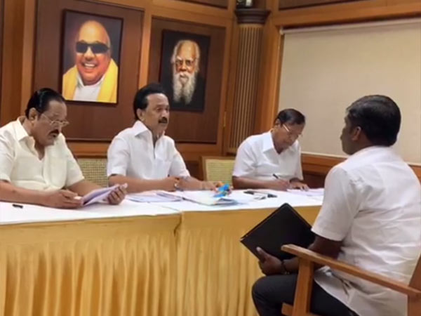 DMK starts its interview for 21 assembly constituencies DMK starts its interview for 21 assembly constituencies