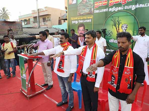 Naam Tamilar Party seeking support Krishnagiri Lok Sabha constituency candidate Naam Tamilar Party seeking support Krishnagiri Lok Sabha constituency candidate