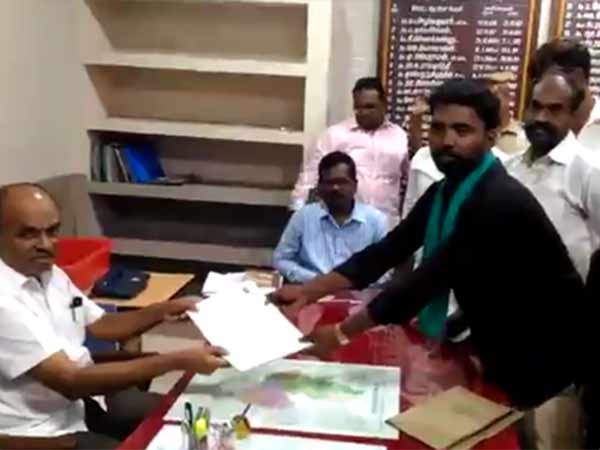 Namm Tamilar is the sole party filed nomination in Tenkasi so far Namm Tamilar is the sole party filed nomination in Tenkasi so far