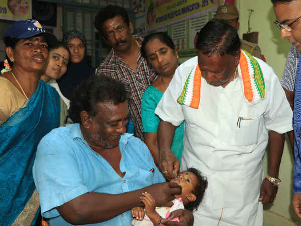 polio drops camp held in puducherry polio drops camp held in puducherry
