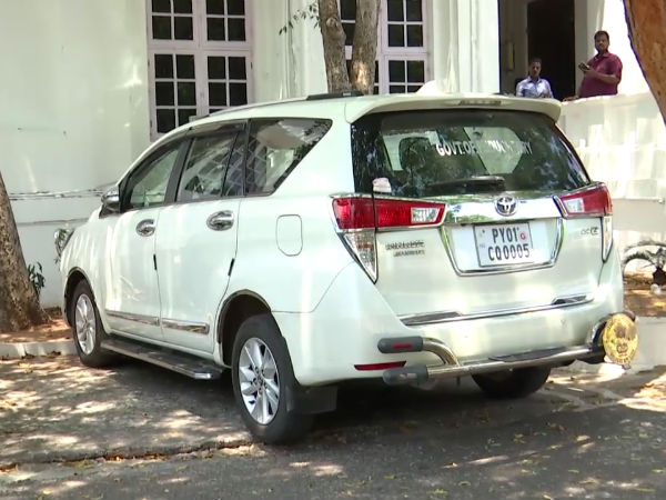 puducherry ministers handover their govt cars puducherry ministers handover their govt cars