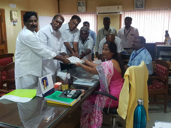 Rangasamy, filed his sister son for Thattanchavadi constituency Rangasamy, filed his sister son for Thattanchavadi constituency