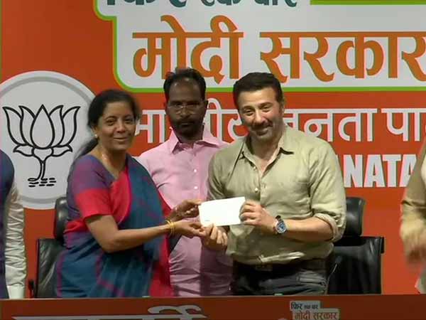 Actor Sunny deol joins BJP today Actor Sunny deol joins BJP today