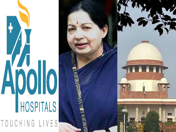 jayalalitha death investigation: apollo hospital petition filed in supreme court jayalalitha death investigation: apollo hospital petition filed in supreme court
