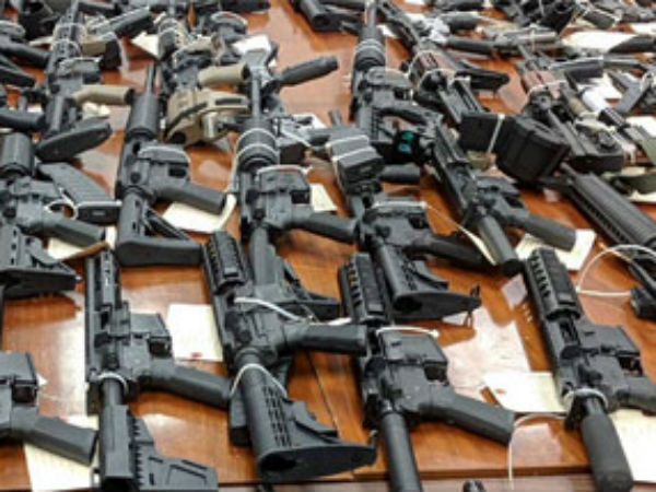 Guns seized from Sri Lanka Eastern Province governor Hizbulla office Guns seized from Sri Lanka Eastern Province governor Hizbulla office