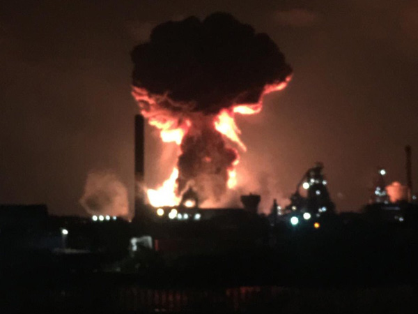 Two injured in Tata Steel UK plant blast Two injured in Tata Steel UK plant blast