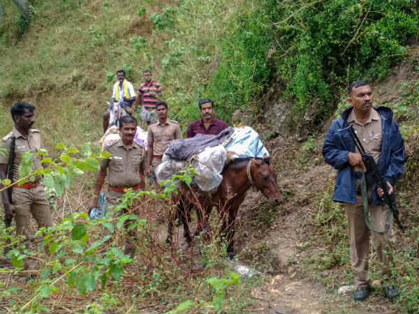 Lok Sabha Election 2019: EVM machines transported using Horse and Donkey for second phase Lok Sabha Election 2019: EVM machines transported using Horse and Donkey for second phase