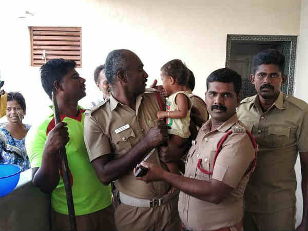 Fire department rescued, Tirupur baby varshini Fire department rescued, Tirupur baby varshini