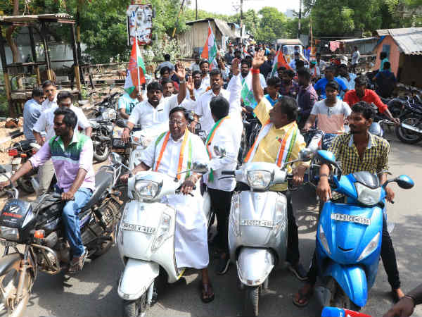 candidates ask vote in last day election campaign in pondicherry candidates ask vote in last day election campaign in pondicherry