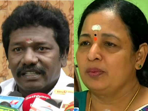 MLA Karunas express his displeasure over Tamil Nadu speaker notice MLA Karunas express his displeasure over Tamil Nadu speaker notice
