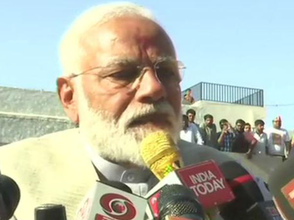 The weapon of terrorism is IED, the strength of democracy is voter ID. : says PM Narendra Modi The weapon of terrorism is IED, the strength of democracy is voter ID. : says PM Narendra Modi