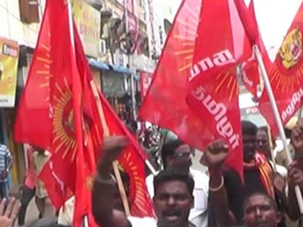 Naam Tamilar party protest in Chennai Naam Tamilar party protest in Chennai