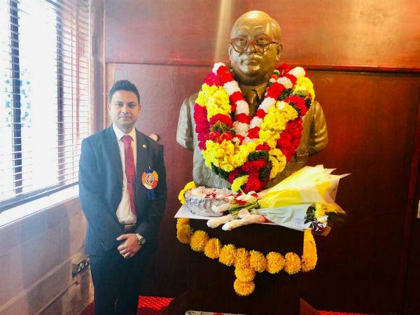 Peace Man’s Request to Indian High Commissioner On 14 April 2019 Ambedhkar Jayanthi at London IHC Peace Man’s Request to Indian High Commissioner On 14 April 2019 Ambedhkar Jayanthi at London IHC