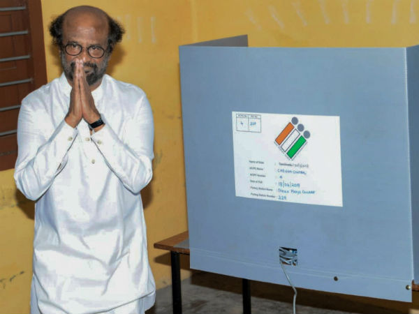 Rajinikanth inked wrongly while voting: Satyabrata Sahoou Rajinikanth inked wrongly while voting: Satyabrata Sahoou