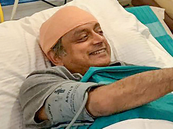 Sasi Tharoor who came to the campaign straight from the hospital ... Rahul praised Sasi Tharoor who came to the campaign straight from the hospital ... Rahul praised