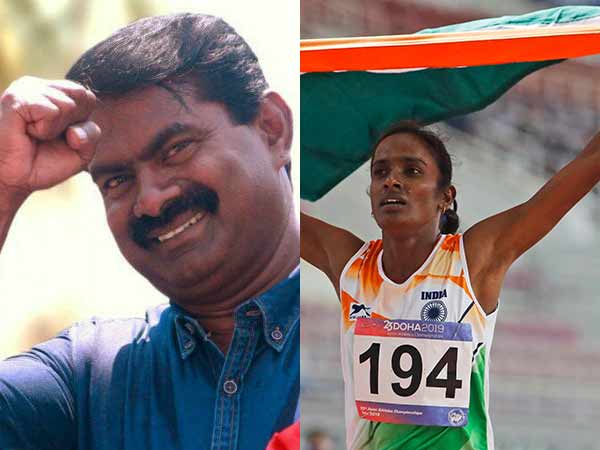 Seeman wishes Gold Medalist Gomathi Marimuthu Seeman wishes Gold Medalist Gomathi Marimuthu