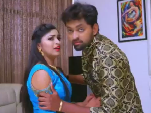 Sanjay invovles in lip lock with Nilas sister Sanjay invovles in lip lock with Nilas sister
