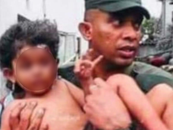 srilanka army rescue human bomber child from east srilanka army rescue human bomber child from east