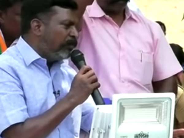 Thol Thirumavalavan slams ADMK and BJP Thol Thirumavalavan slams ADMK and BJP