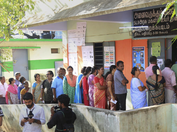 Arani gets maximum percentage voting at 11 am Arani gets maximum percentage voting at 11 am