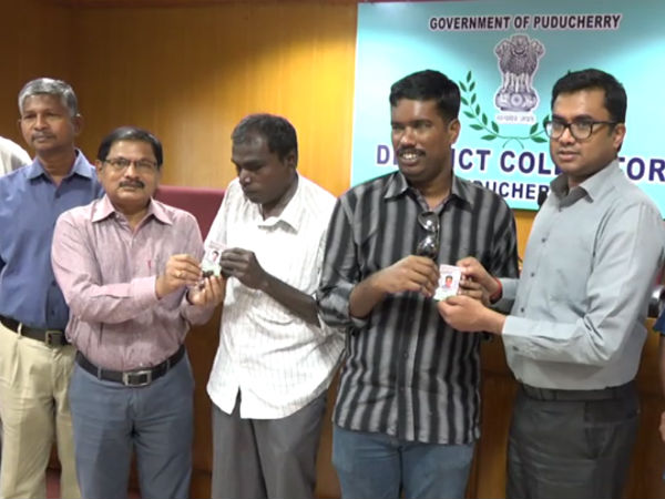 Braille voter id issued by puducherry election commission Braille voter id issued by puducherry election commission