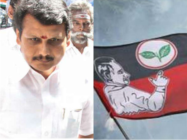 DMK candidate Senthil Balaji is stopping voters, AIADMK complaint DMK candidate Senthil Balaji is stopping voters, AIADMK complaint