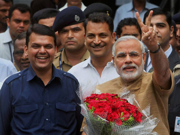 Modi wave has become a tsunami in this election. Chief Minister of Maharashtra is proud Modi wave has become a tsunami in this election. Chief Minister of Maharashtra is proud