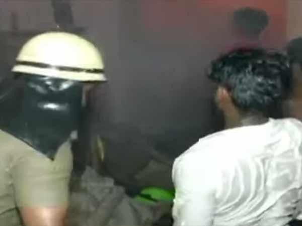 Fire accident happened at Dumil Kuppam Fire accident happened at Dumil Kuppam