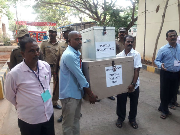puducherry counting begins amidst heavy police security puducherry counting begins amidst heavy police security