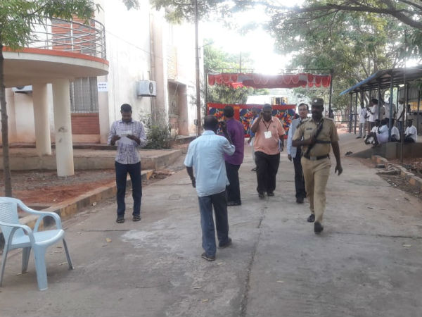 puducherry counting begins amidst heavy police security puducherry counting begins amidst heavy police security