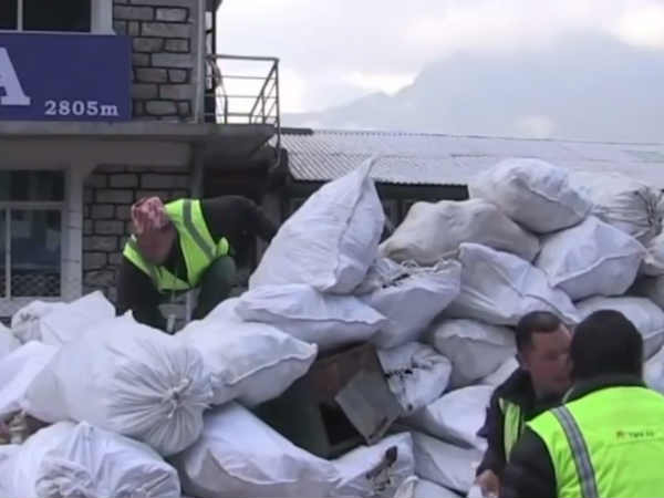 Nepal Governments clean Everest scheme ..Removable 5,000 kg of waste disposal Nepal Governments clean Everest scheme ..Removable 5,000 kg of waste disposal