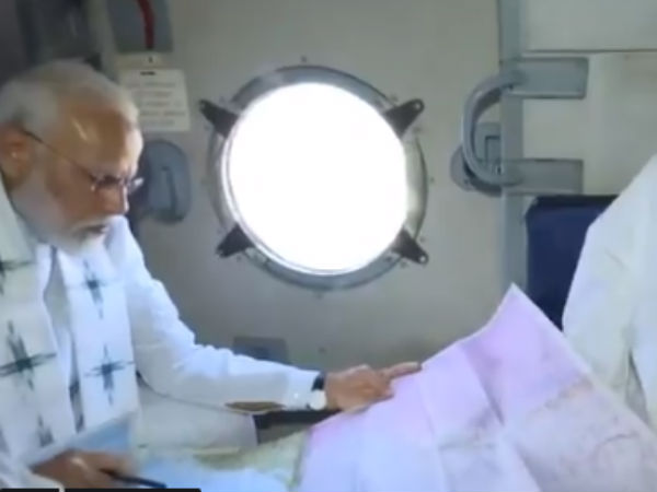 PM Narendra Modi conducts aerial survey of Cyclone fani affected areas in Odisha PM Narendra Modi conducts aerial survey of Cyclone fani affected areas in Odisha