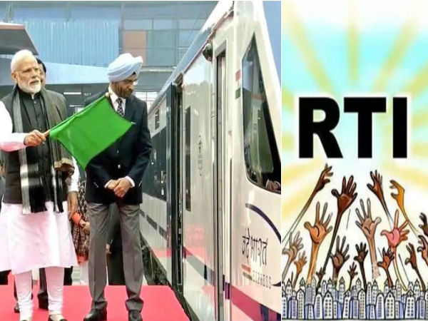 Rs.52.18 lakh spent for Vande Bharat express train inaugural function.. RTI shocking information Rs.52.18 lakh spent for Vande Bharat express train inaugural function.. RTI shocking information