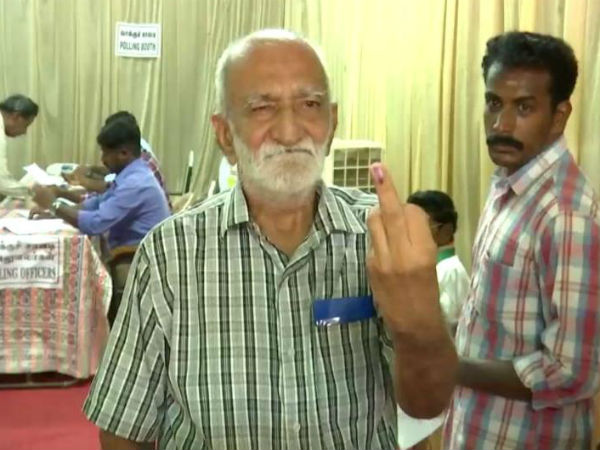puducherry: repolling going on smoothly puducherry: repolling going on smoothly