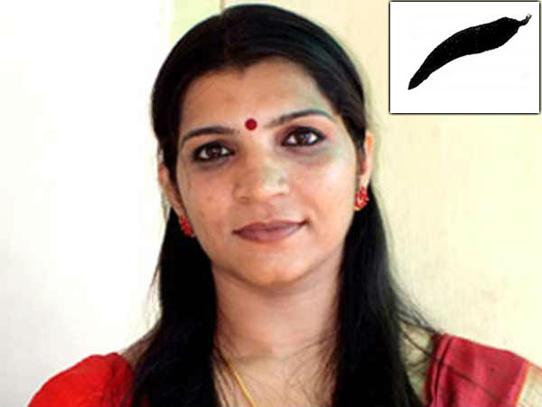 Saritha Nair contesting against Rahul Gandhi in Amethi as an independent candidate with green chilli symbol Saritha Nair contesting against Rahul Gandhi in Amethi as an independent candidate with green chilli symbol