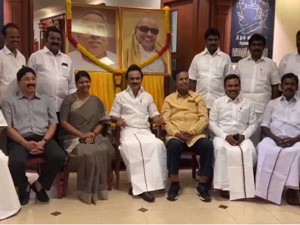 DMK MPs Meeting today in Chennai Anna Arivalayam DMK MPs Meeting today in Chennai Anna Arivalayam