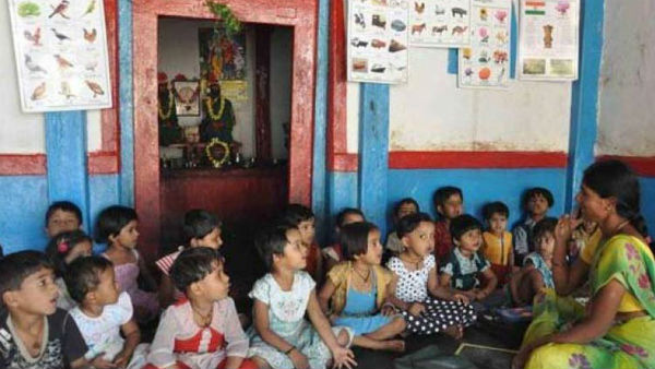 Action Change in Compulsory Education Program The plan to connect the Anganwadis with primary schools Action Change in Compulsory Education Program The plan to connect the Anganwadis with primary schools