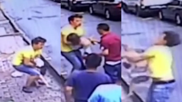 Video captures moment teenager saves baby falling from apartment in Turkey Video captures moment teenager saves baby falling from apartment in Turkey