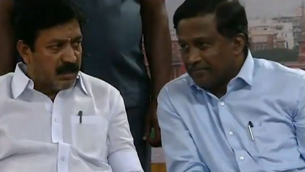 Minister CV Shanmugam argued with Law Secretary Poova lingam Minister CV Shanmugam argued with Law Secretary Poova lingam