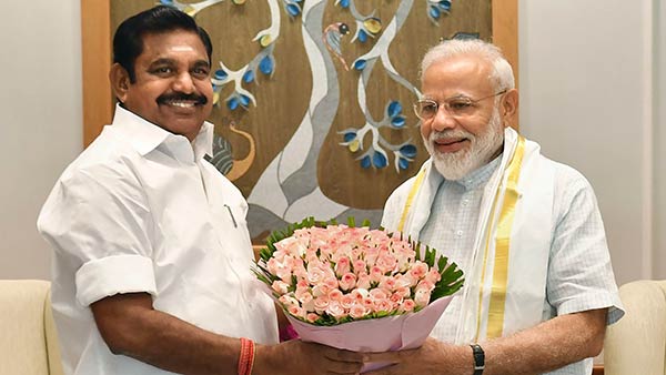 Delhi: Chief Minister palanisamy met Prime Minister Narendra Modi Delhi: Chief Minister palanisamy met Prime Minister Narendra Modi